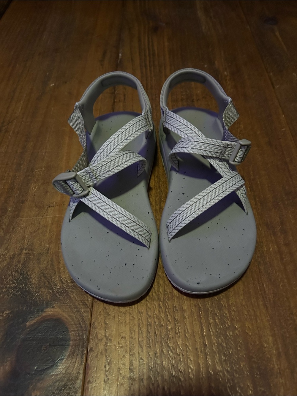 Chaco Women's Light Gray Strappy Sandals